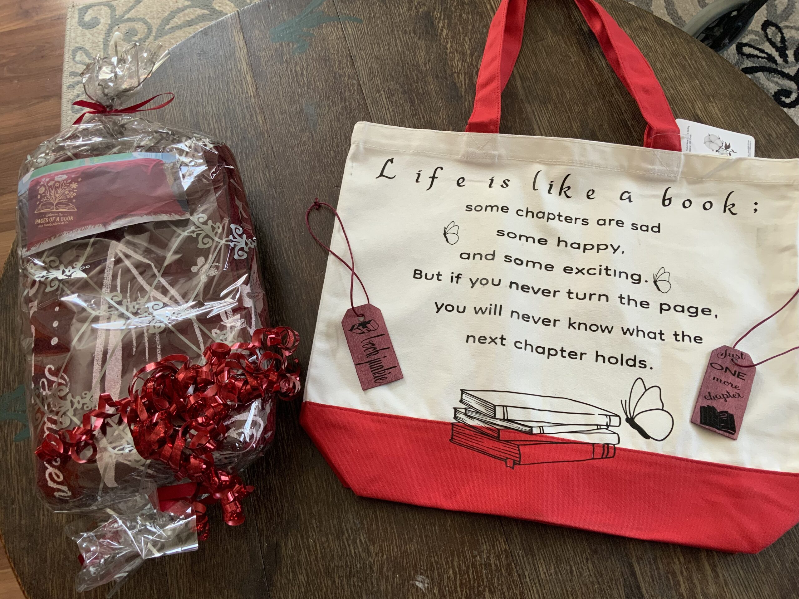BOOK Lovers Gift Package, Tote For BOOKS, Throw Blanket for cuddling when reading the BOOK, Bookmarks, Handmade, MOTHER’s DAY Gift Package - Image 2