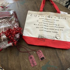 BOOK Lovers Gift Package, Tote For BOOKS, Throw Blanket for cuddling when reading the BOOK, Bookmarks, Handmade, MOTHER’s DAY Gift Package