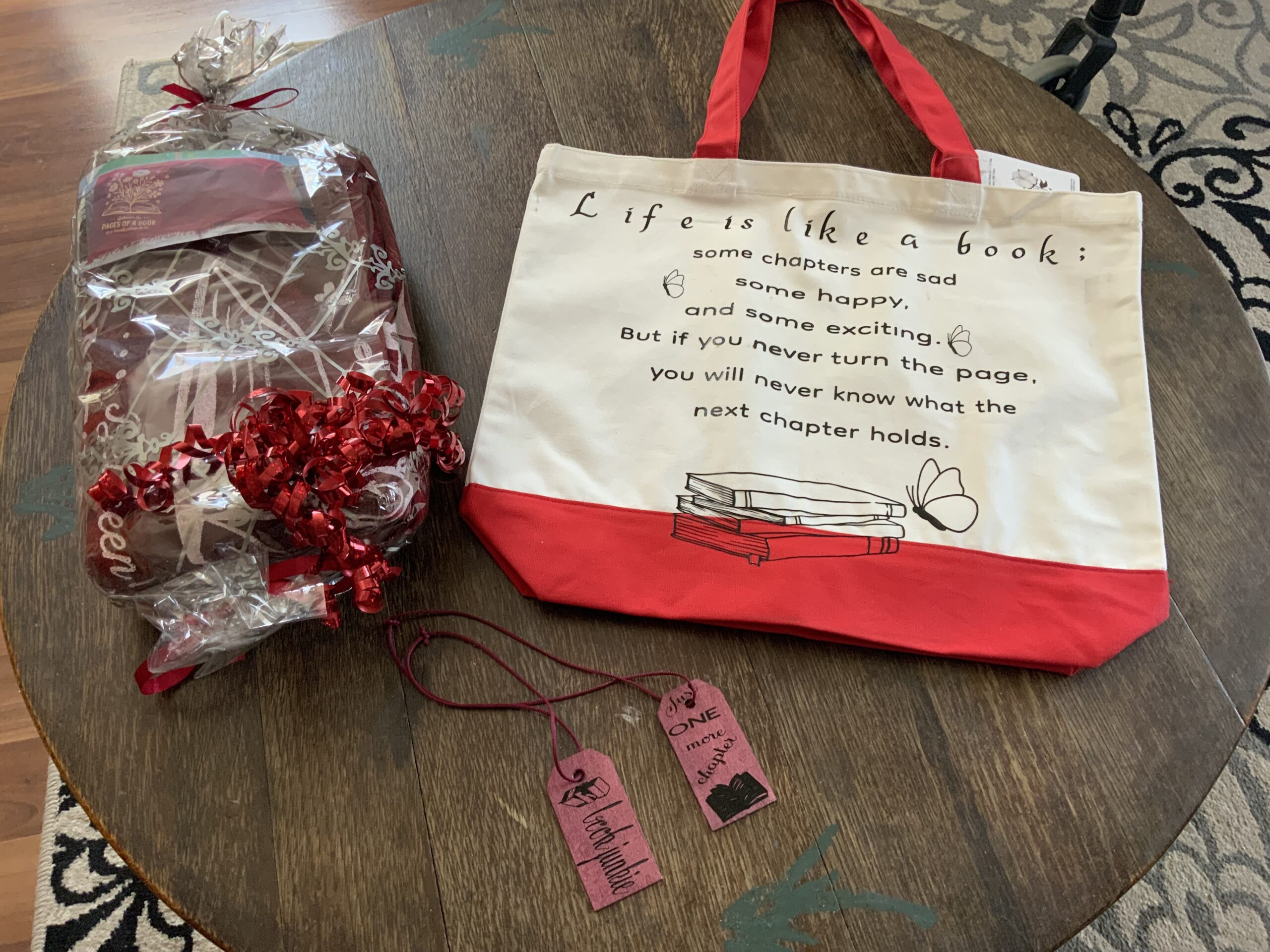 BOOK Lovers Gift Package, Tote For BOOKS, Throw Blanket for cuddling when reading the BOOK, Bookmarks, Handmade, MOTHER’s DAY Gift Package