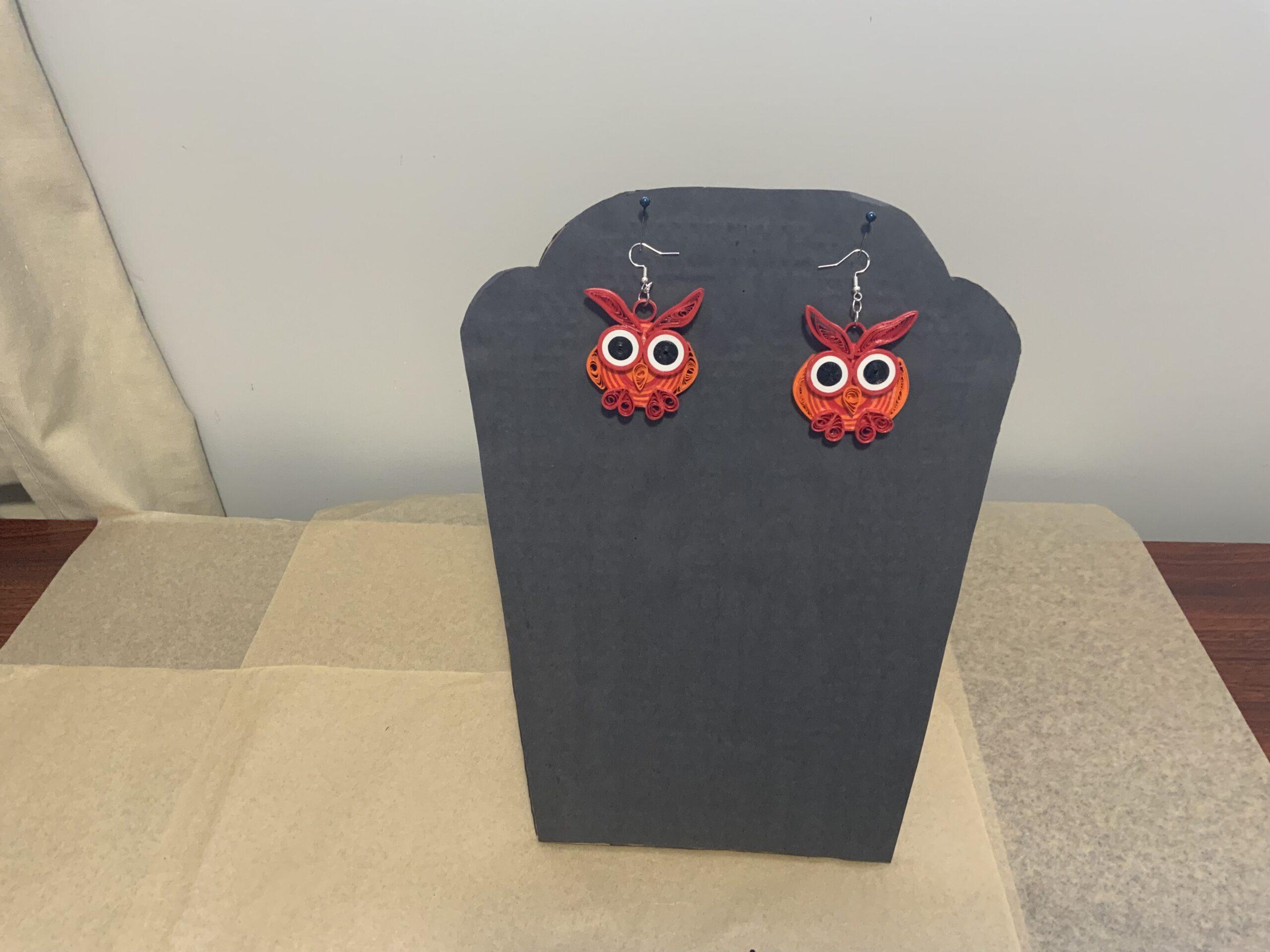 QUILLED ANIMAL COLLECTION EARRINGS, BEE, ELEPHANT, FROG, OWL, TURTLE, PIG, LADYBUG & MORE…… - Image 25