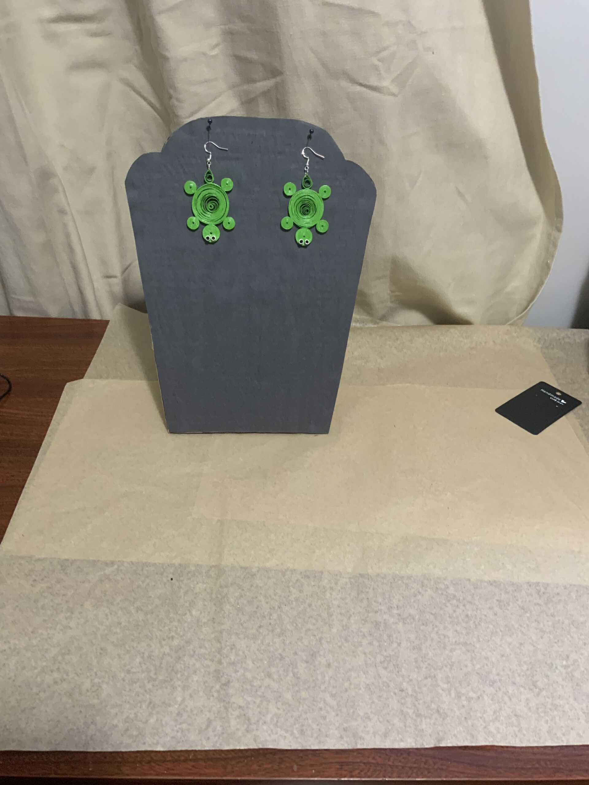 QUILLED ANIMAL COLLECTION EARRINGS, BEE, ELEPHANT, FROG, OWL, TURTLE, PIG, LADYBUG & MORE…… - Image 20