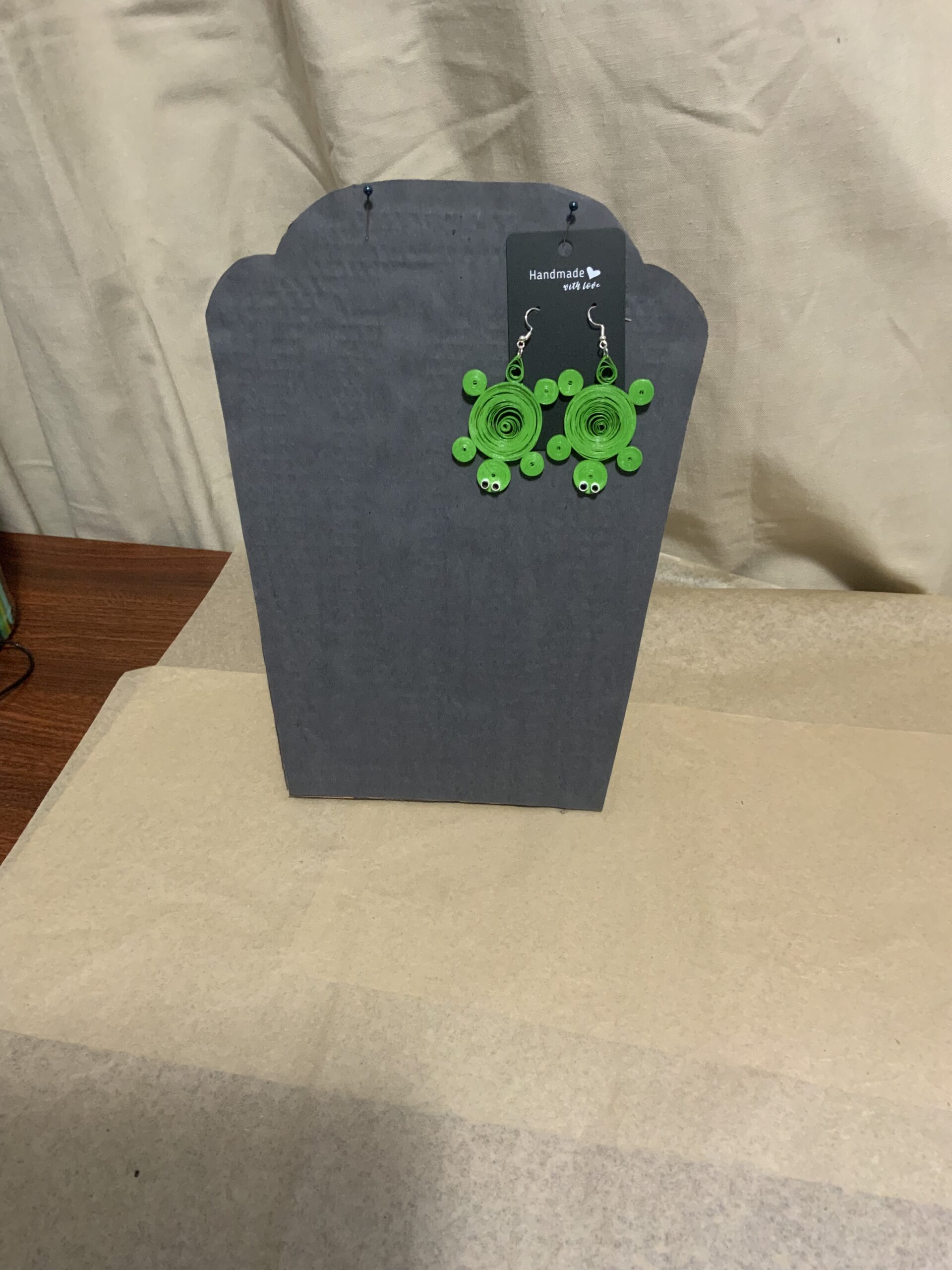 QUILLED ANIMAL COLLECTION EARRINGS, BEE, ELEPHANT, FROG, OWL, TURTLE, PIG, LADYBUG & MORE…… - Image 19