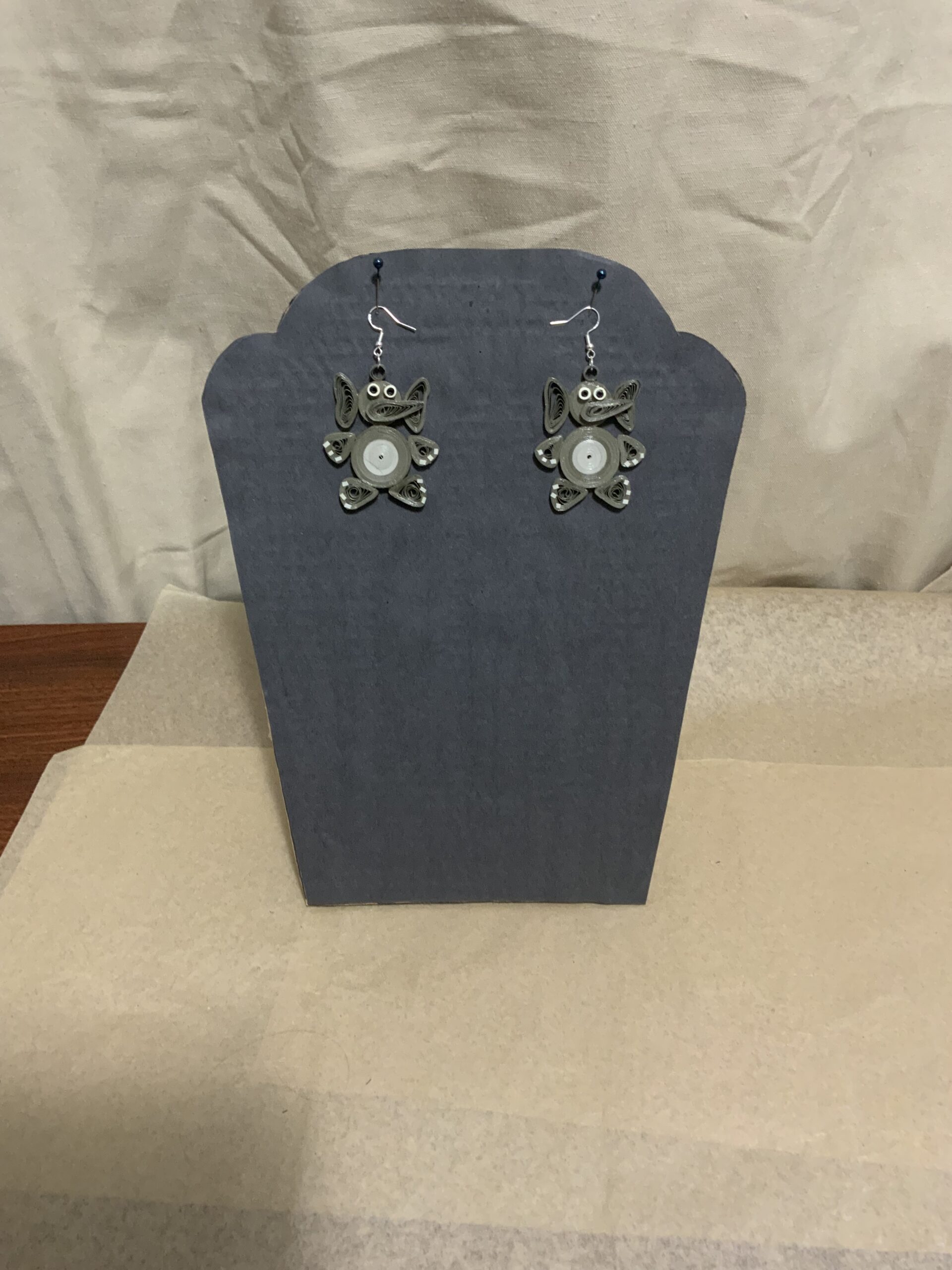 QUILLED ANIMAL COLLECTION EARRINGS, BEE, ELEPHANT, FROG, OWL, TURTLE, PIG, LADYBUG & MORE…… - Image 12