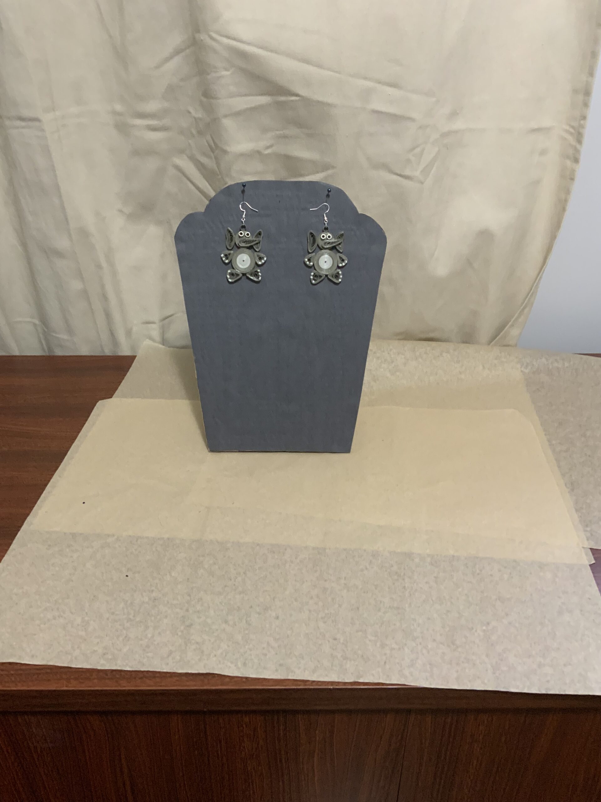 QUILLED ANIMAL COLLECTION EARRINGS, BEE, ELEPHANT, FROG, OWL, TURTLE, PIG, LADYBUG & MORE…… - Image 13