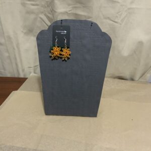 Autumn Earth Tone Quilled Earrings | Handmade Chandelier Earrings | Lightweight Paper Jewelry | Hypoallergenic Hooks | Eco-Friendly Fall Fashion