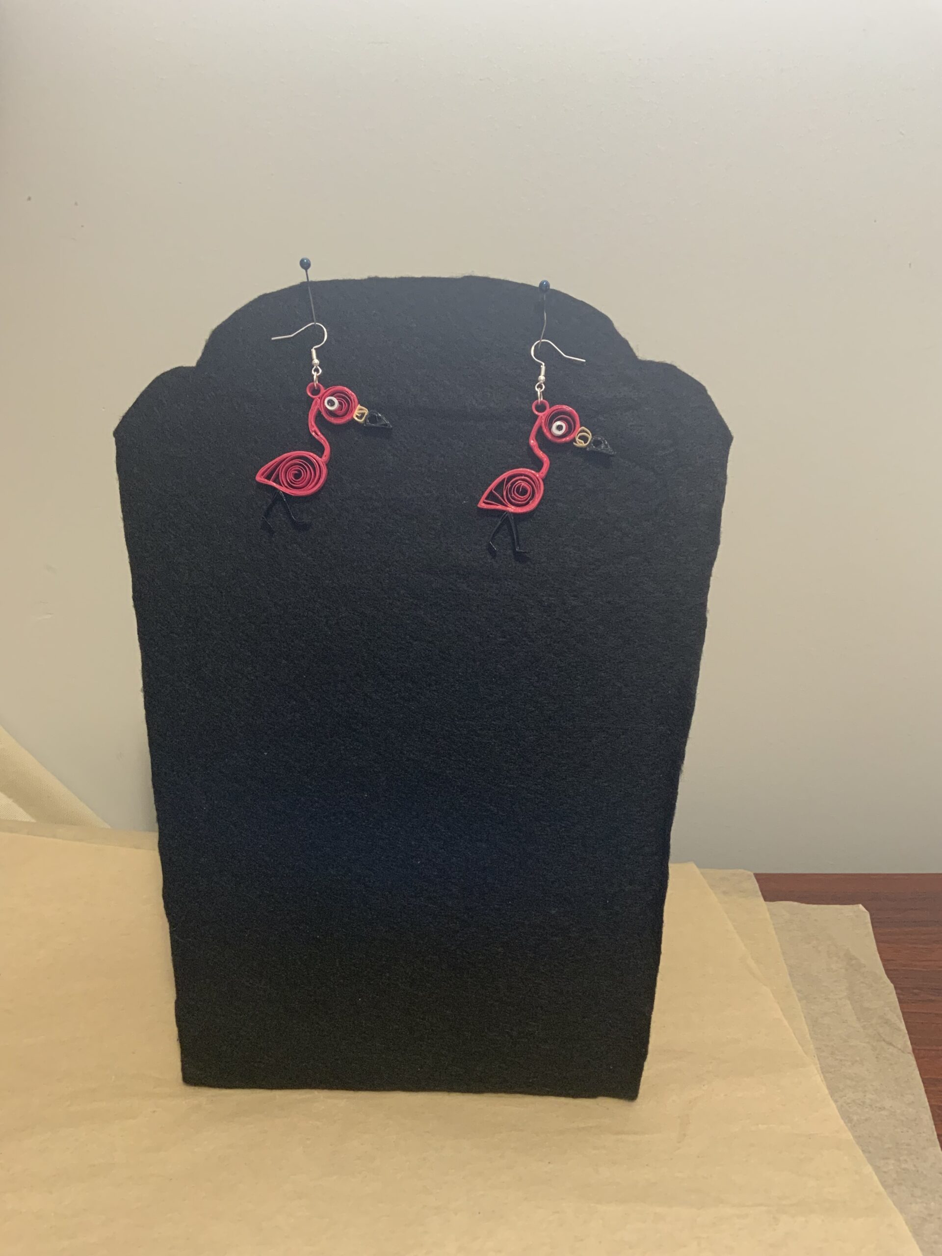 QUILLED ANIMAL COLLECTION EARRINGS, BEE, ELEPHANT, FROG, OWL, TURTLE, PIG, LADYBUG & MORE…… - Image 9