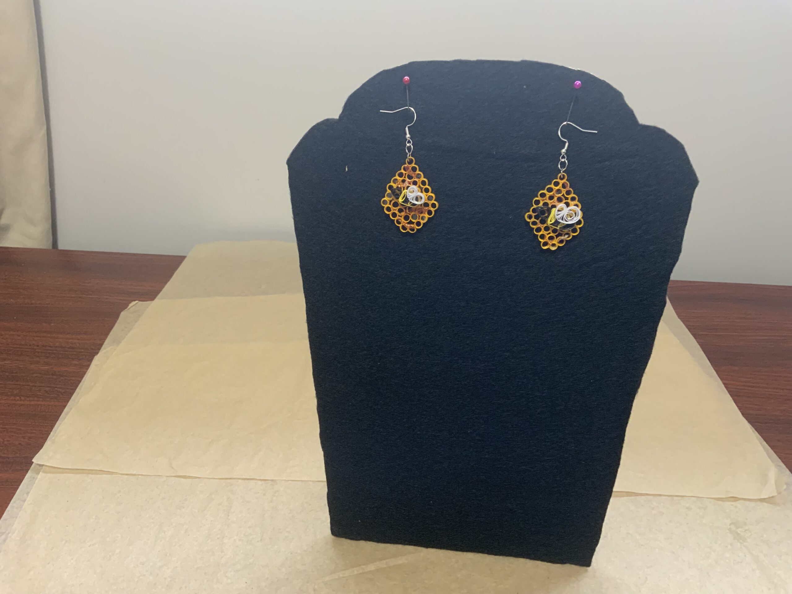 QUILLED ANIMAL COLLECTION EARRINGS, BEE, ELEPHANT, FROG, OWL, TURTLE, PIG, LADYBUG & MORE…… - Image 3