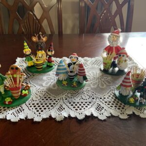 Quilled CHRISTMAS DECOR Toothpick Holder, Santa, snowman, reindeer, elf, gnome, gingerbread man, CHRISTMAS DECORATIONS, unique, trendy, cute