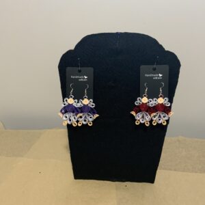 Handmade Quilled Christmas ANGEL Earrings