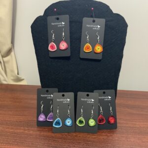 Handmade Quilled Vortex Style Earrings – Artisan Jewelry Gift