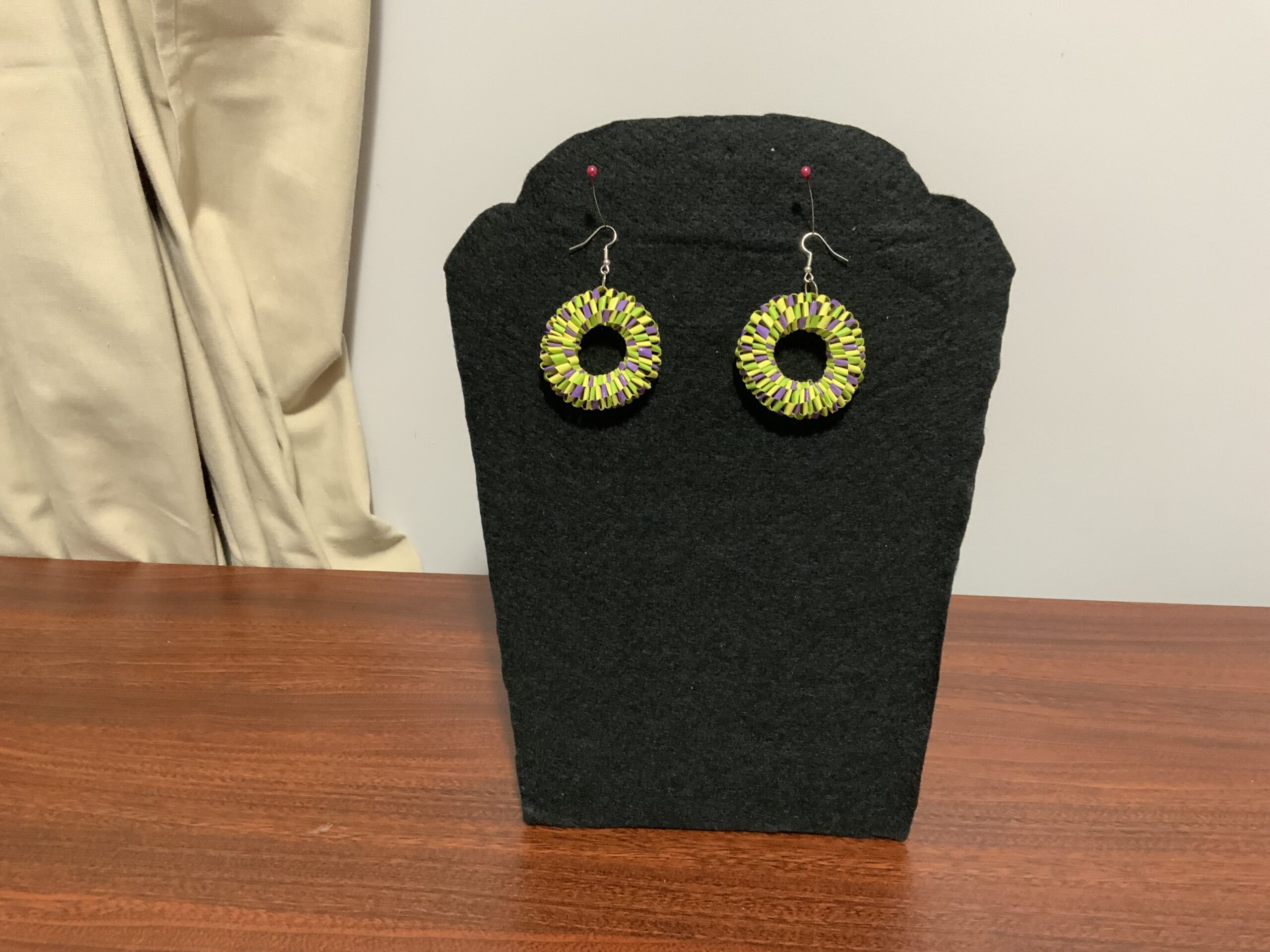 Handmade Quilled Weaved-Style Earrings – Unique, Colourful & Lightweight - Image 13