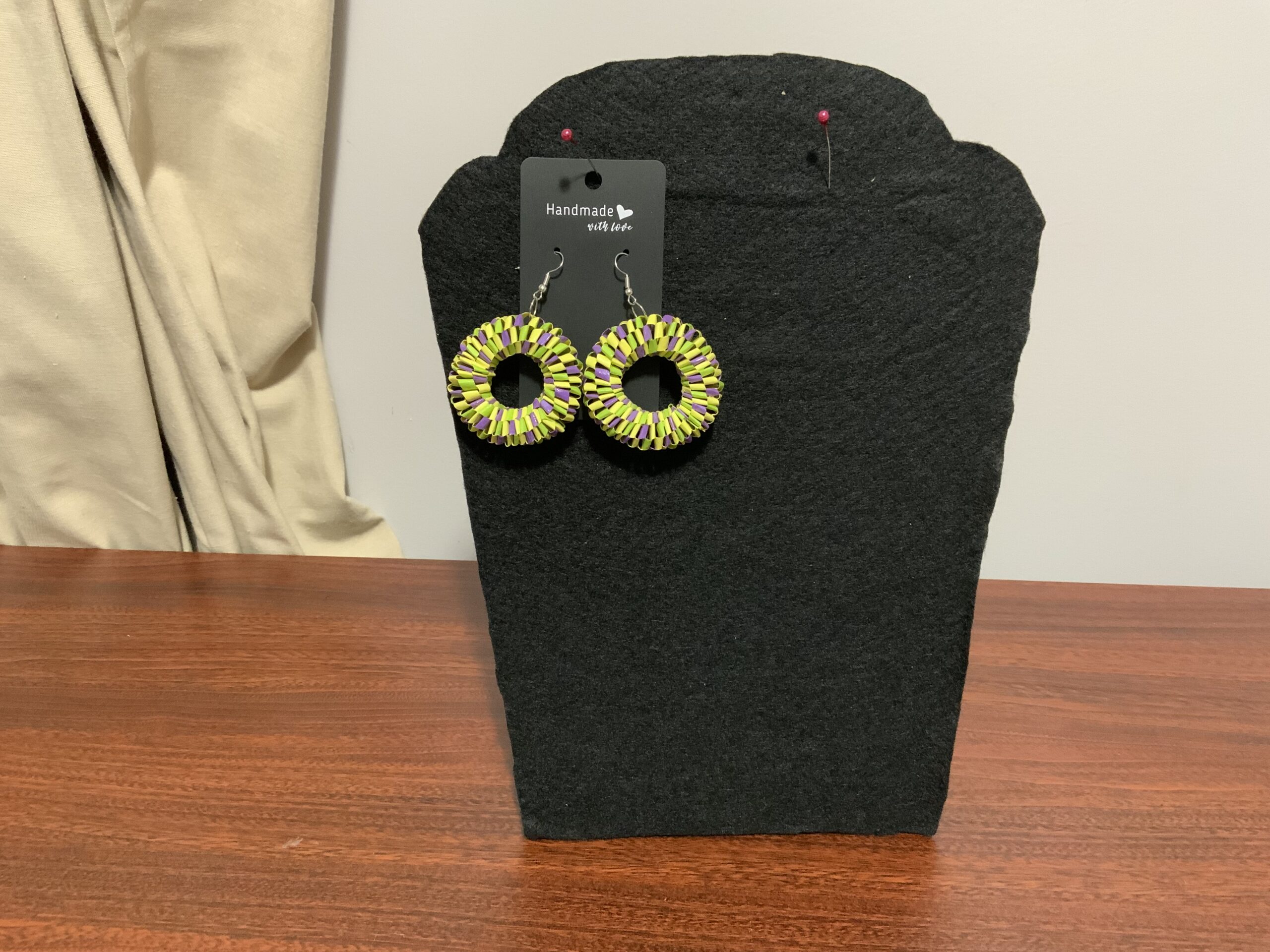 Handmade Quilled Weaved-Style Earrings – Unique, Colourful & Lightweight - Image 12