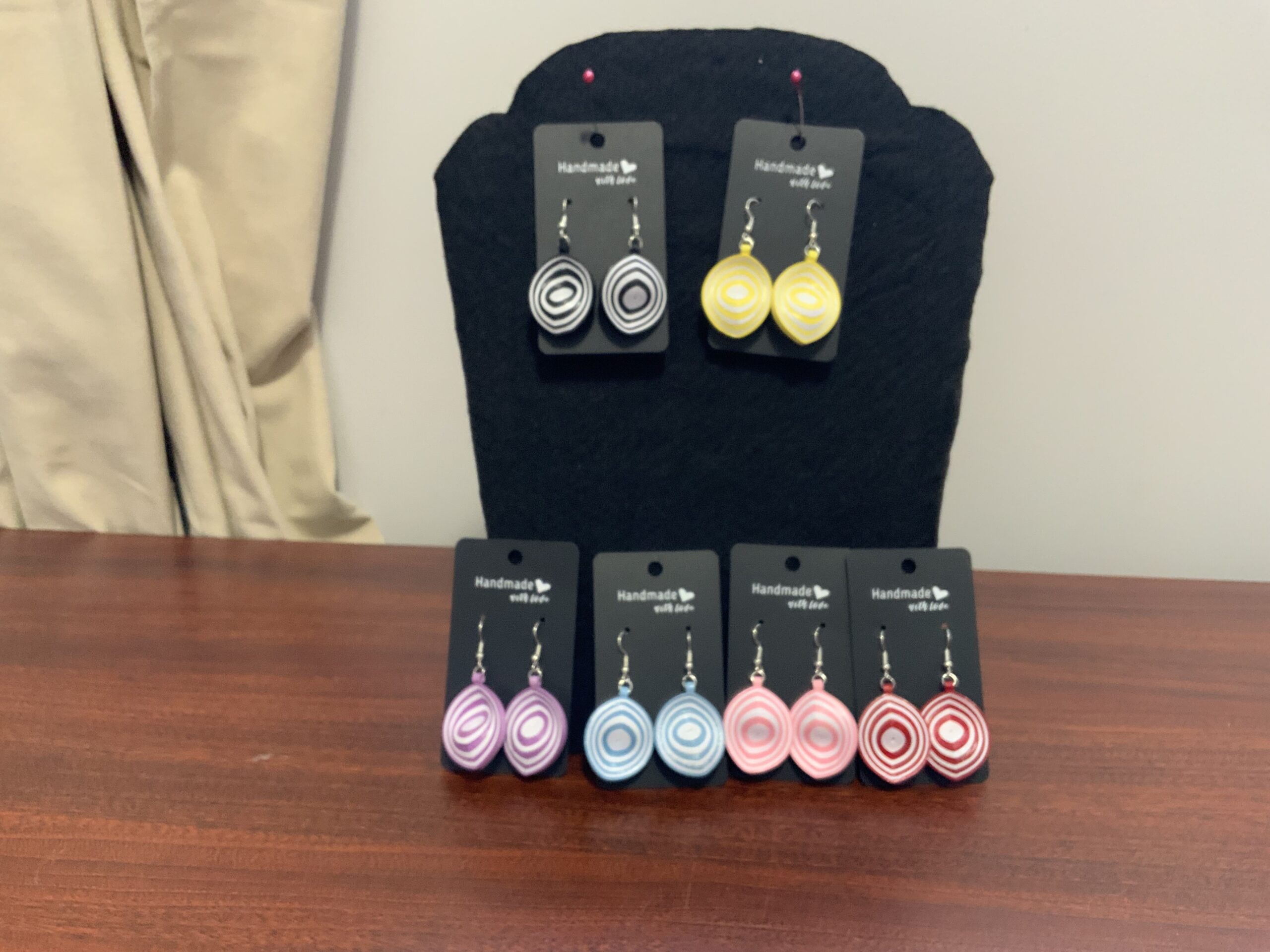 New Model – Weaved Look 3D Quilled Earrings - Image 3