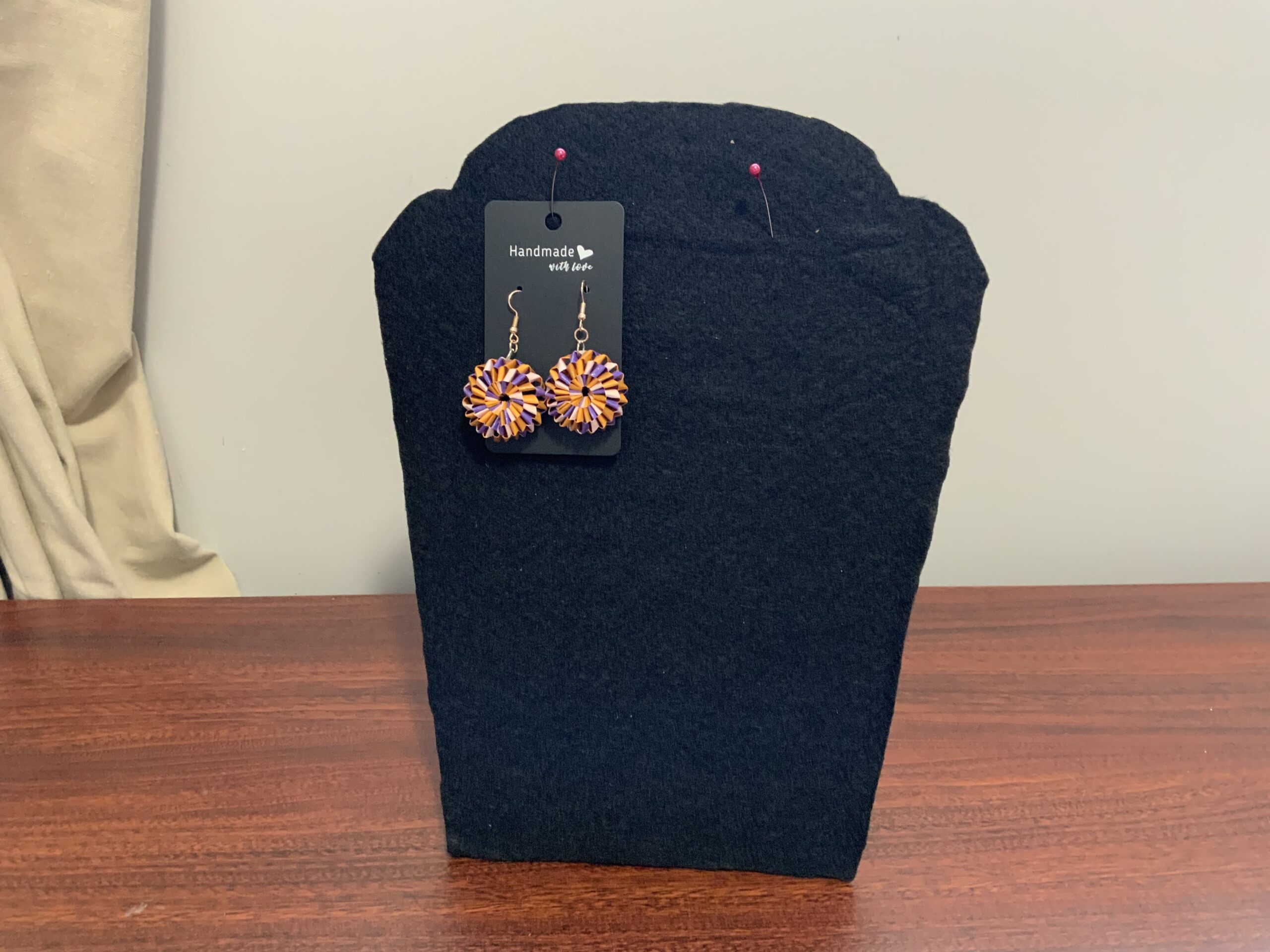 Handmade Quilled Weaved-Style Earrings – Unique, Colourful & Lightweight - Image 6