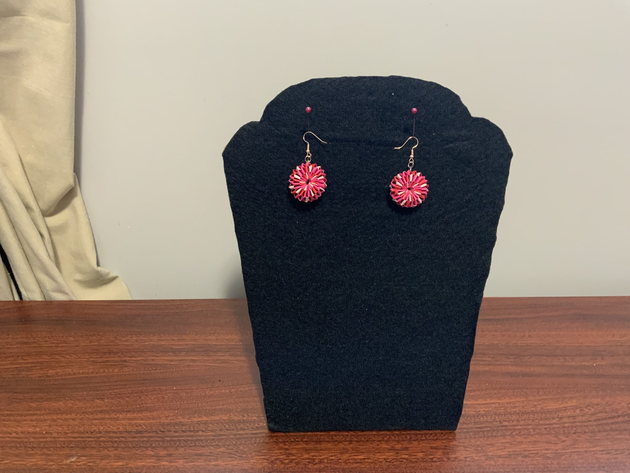 Handmade Quilled Weaved-Style Earrings – Unique, Colourful & Lightweight - Image 5