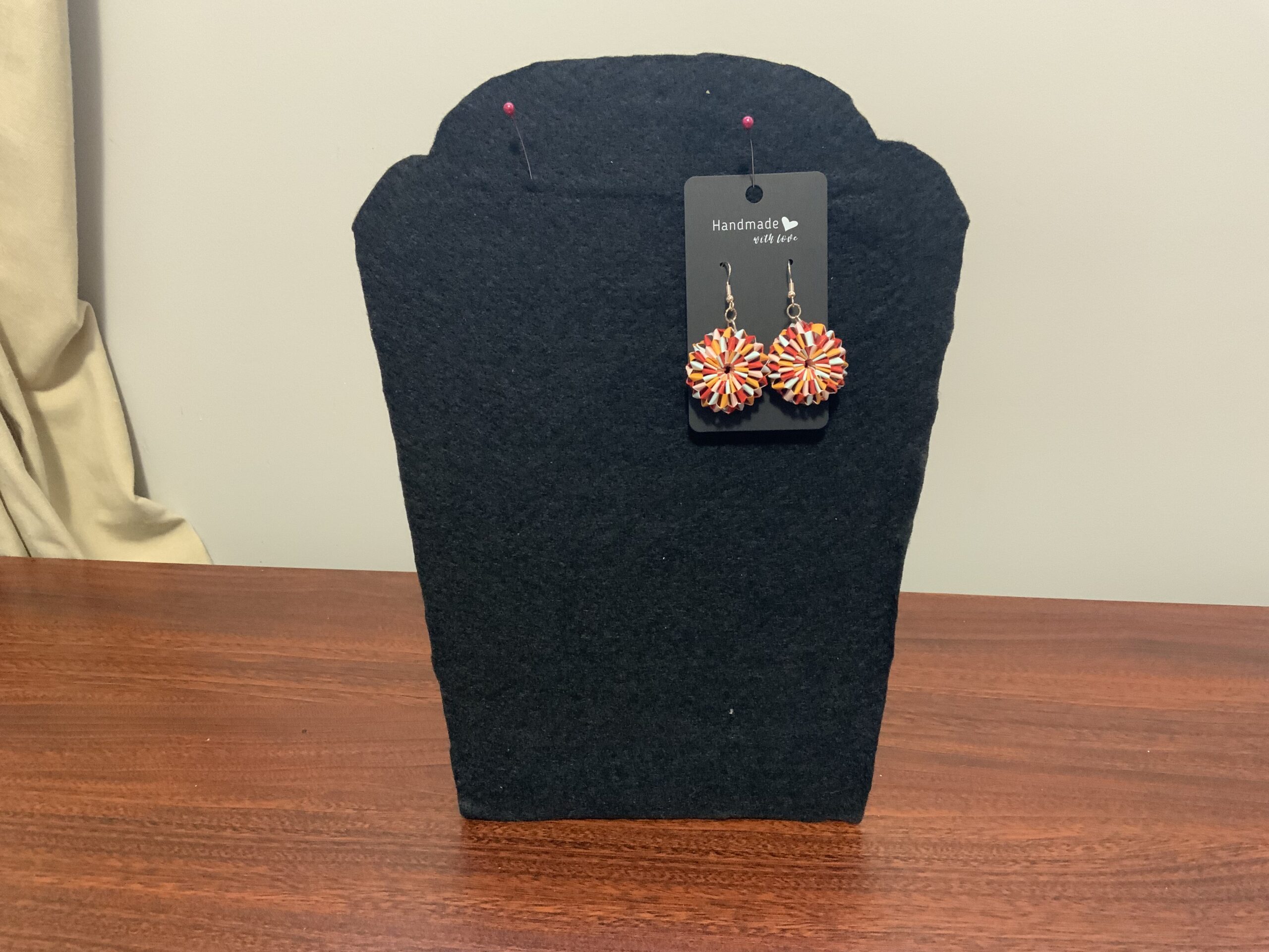 Handmade Quilled Weaved-Style Earrings – Unique, Colourful & Lightweight - Image 2