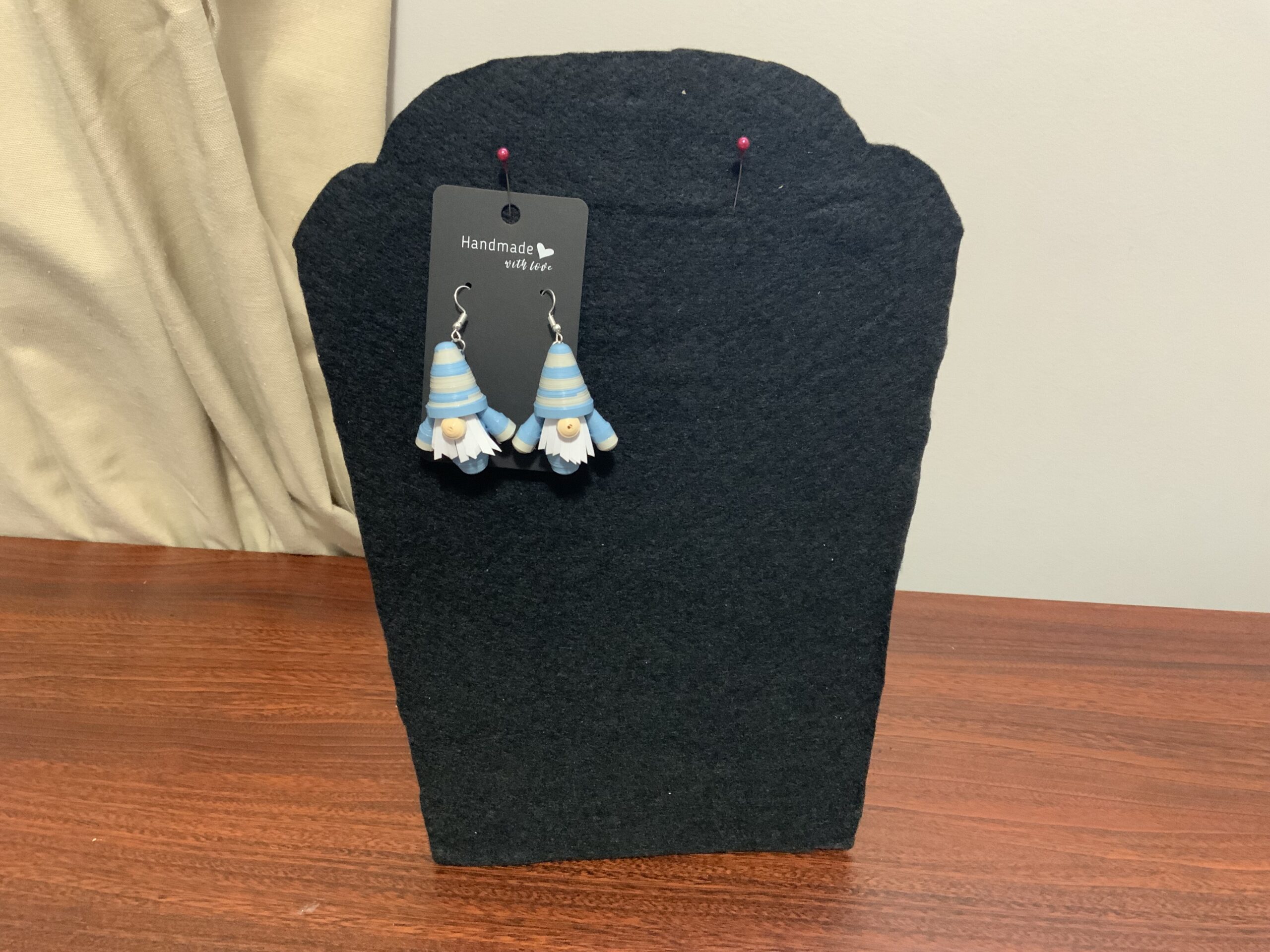 Handmade Quilled Gnome Earrings – Unique Artisan Jewelry, Different Varieties, Gift - Image 9