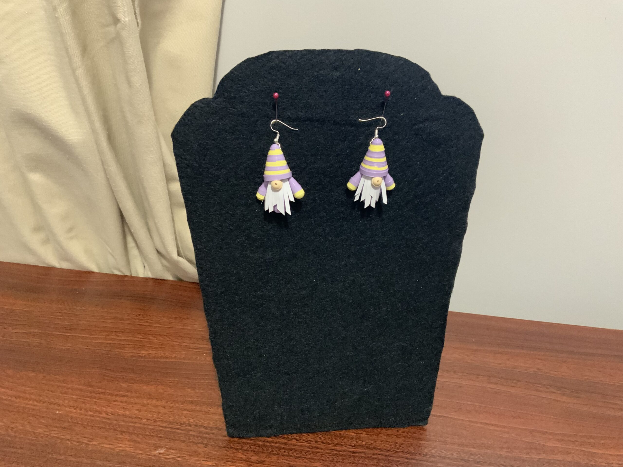 Handmade Quilled Gnome Earrings – Unique Artisan Jewelry, Different Varieties, Gift - Image 8