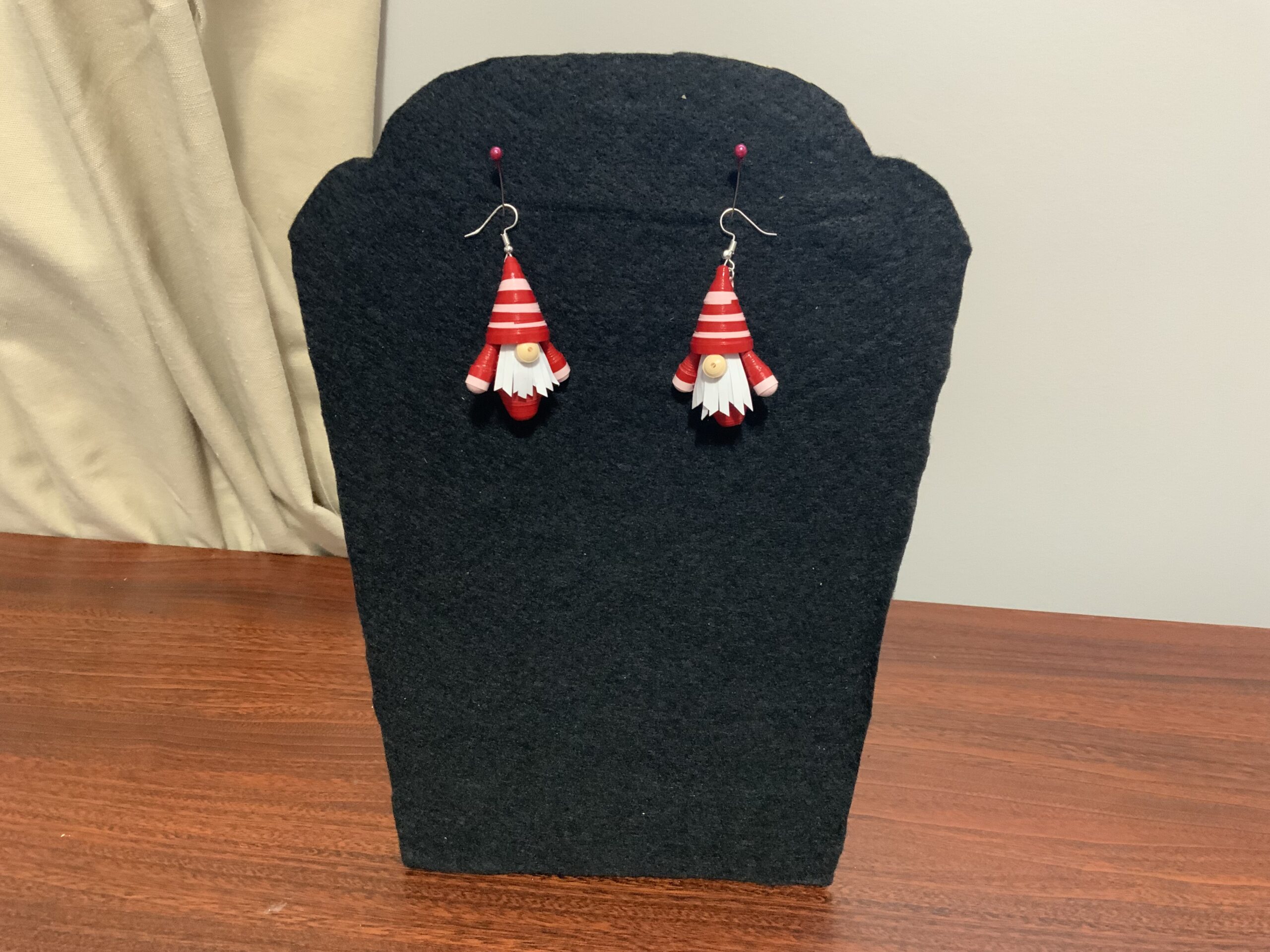 Handmade Quilled Gnome Earrings – Unique Artisan Jewelry, Different Varieties, Gift - Image 6