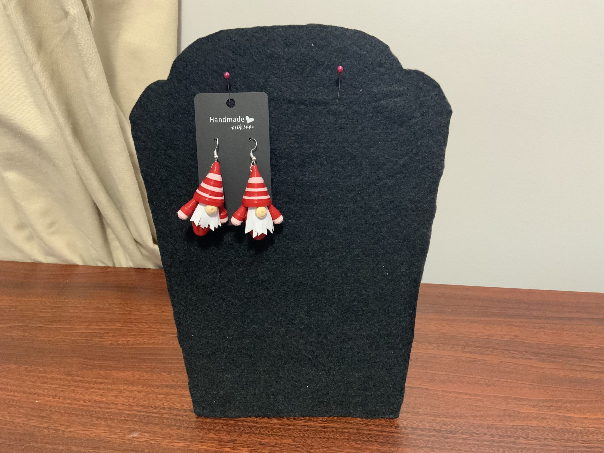 Handmade Quilled Gnome Earrings – Unique Artisan Jewelry, Different Varieties, Gift - Image 5