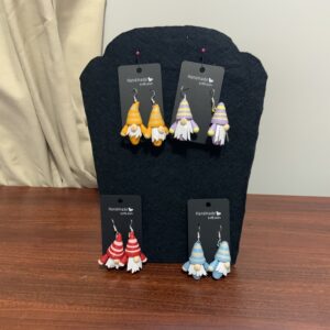 Handmade Quilled Gnome Earrings – Unique Artisan Jewelry, Different Varieties, Gift