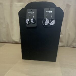 Yin Yang Quilled Earrings – Handmade, Lightweight, Eco-Friendly Paper Jewelry | Symbol of Balance & Duality