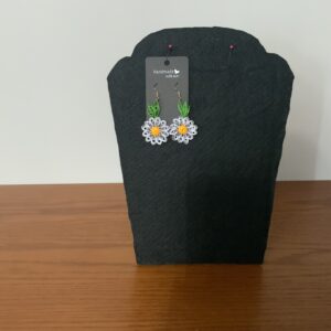 🌼 Quilled Daisy Dangle Earrings 🌼 Whimsical & Warm, Friendly & Fun