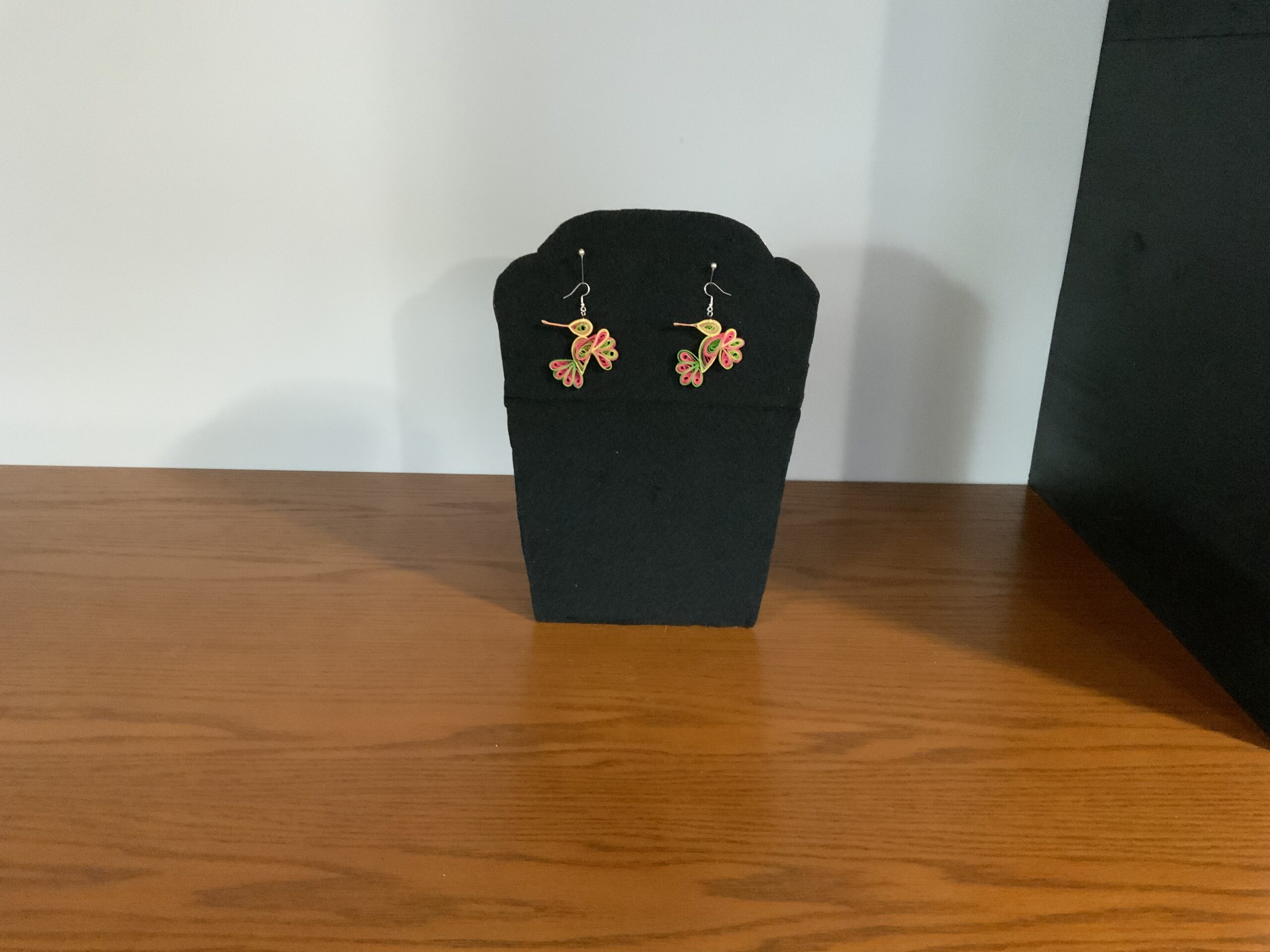 Handmade HUMMINGBIRD Quilled Earrings - Image 8