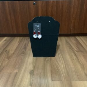 Handmade Quilled CHRISTMAS SANTA CLAUS Earrings, Festive Fun Earrings, Dangle Earrings