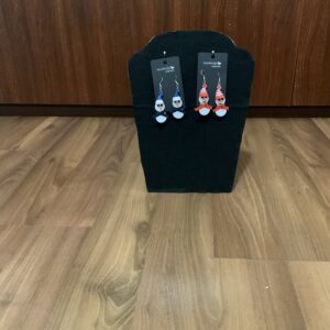 Handmade Quilled CHRISTMAS SNOWMAN Earrings, Festive Fun Earrings, Dangle Earrings