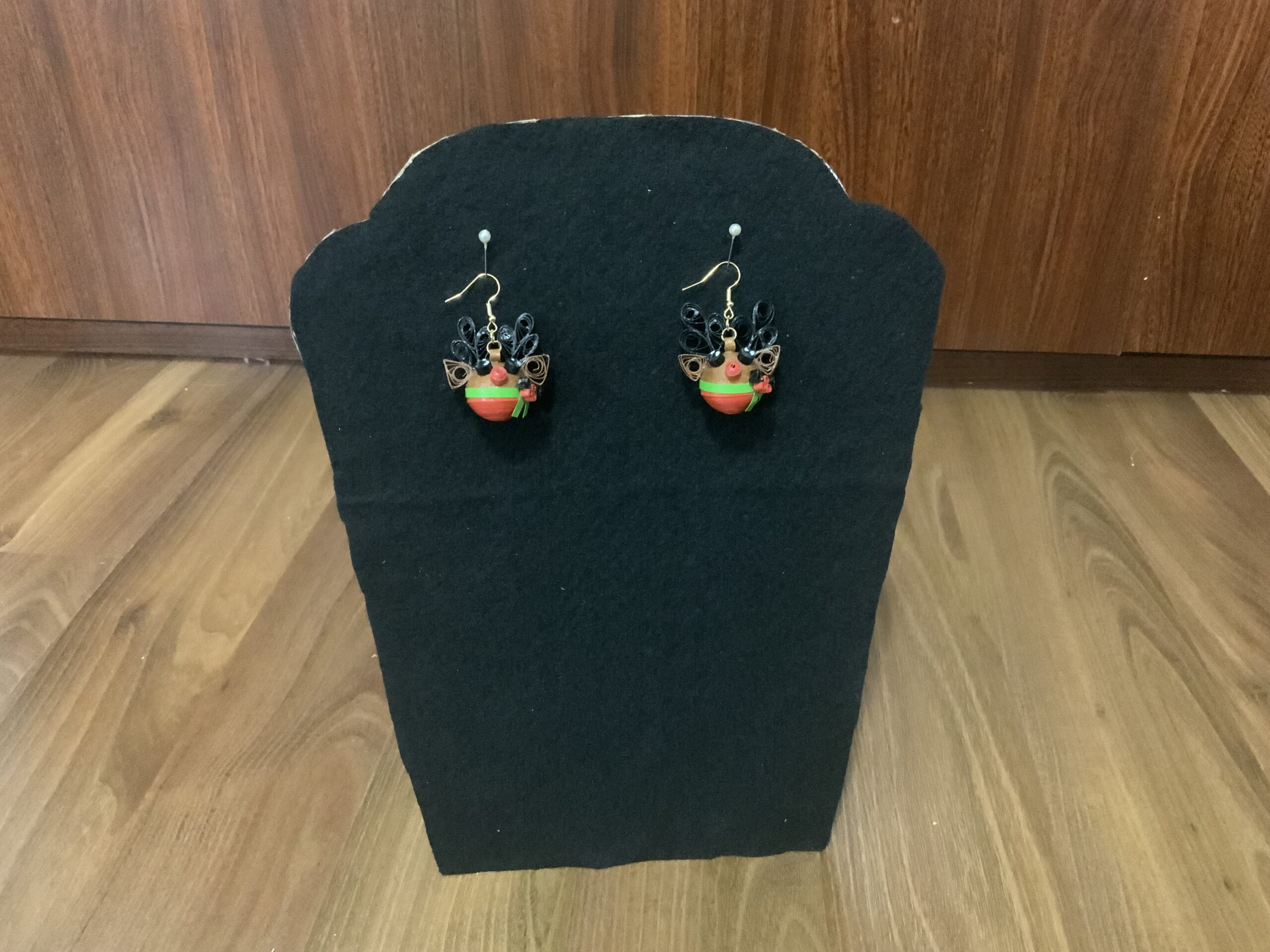 Handmade Quilled CHRISTMAS REINDEER Earrings, Festive Fun Earrings, Dangle Earrings - Image 8