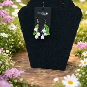 LILY OF THE VALLEY HANDMADE QUILLED EARRINGS